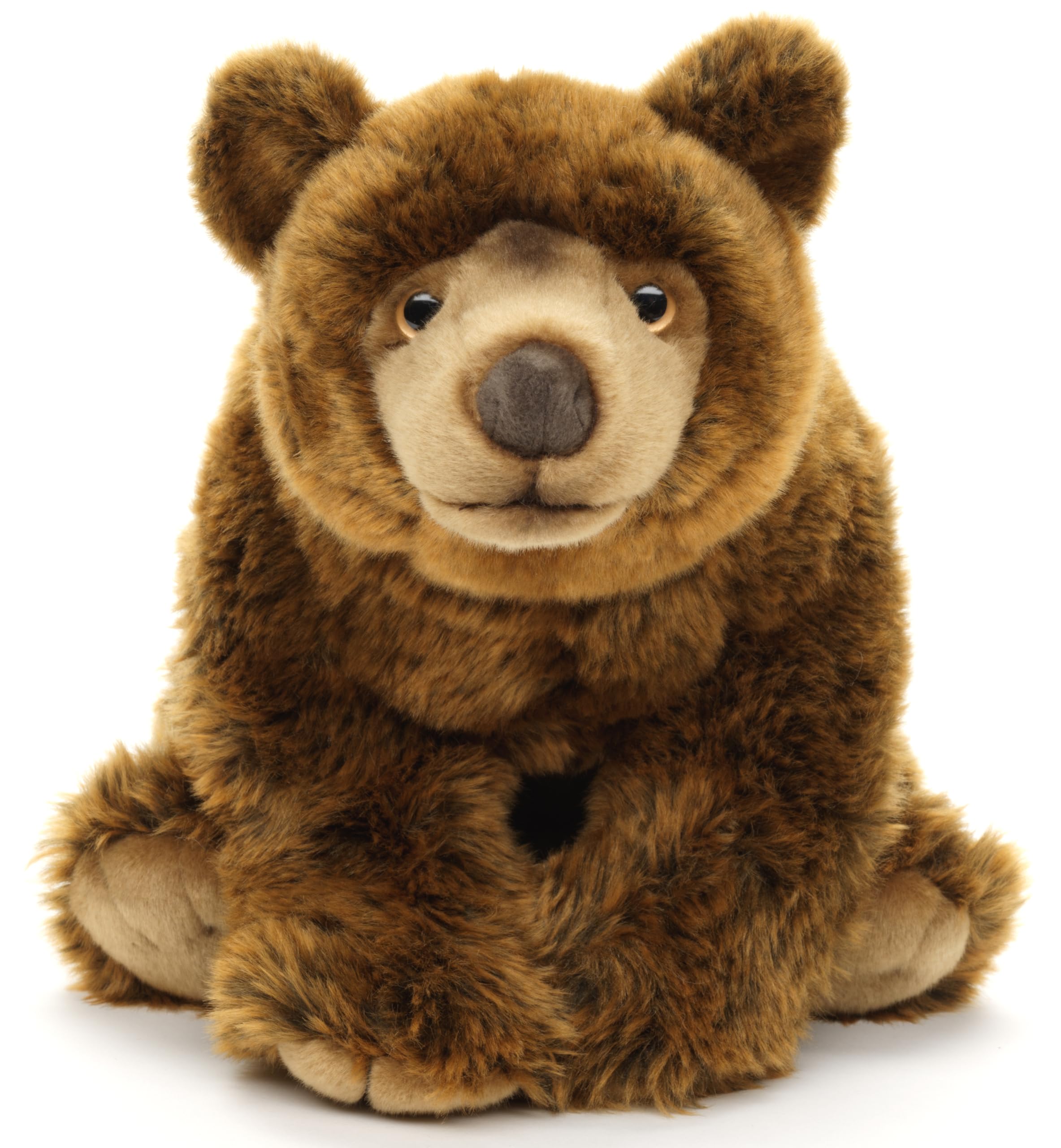 Uni-Toys - Oso marrón Grande, Sentado, 43 cm (Longitud) - Oso de Peluche - Peluche