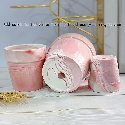 Miniatura 5 de Macetas de arcilla de 3 pulgadas, mini manualidades, cuarto de bebé, cactus permeables, macetas de cerámica para suculentas, bricolaje, hogar,