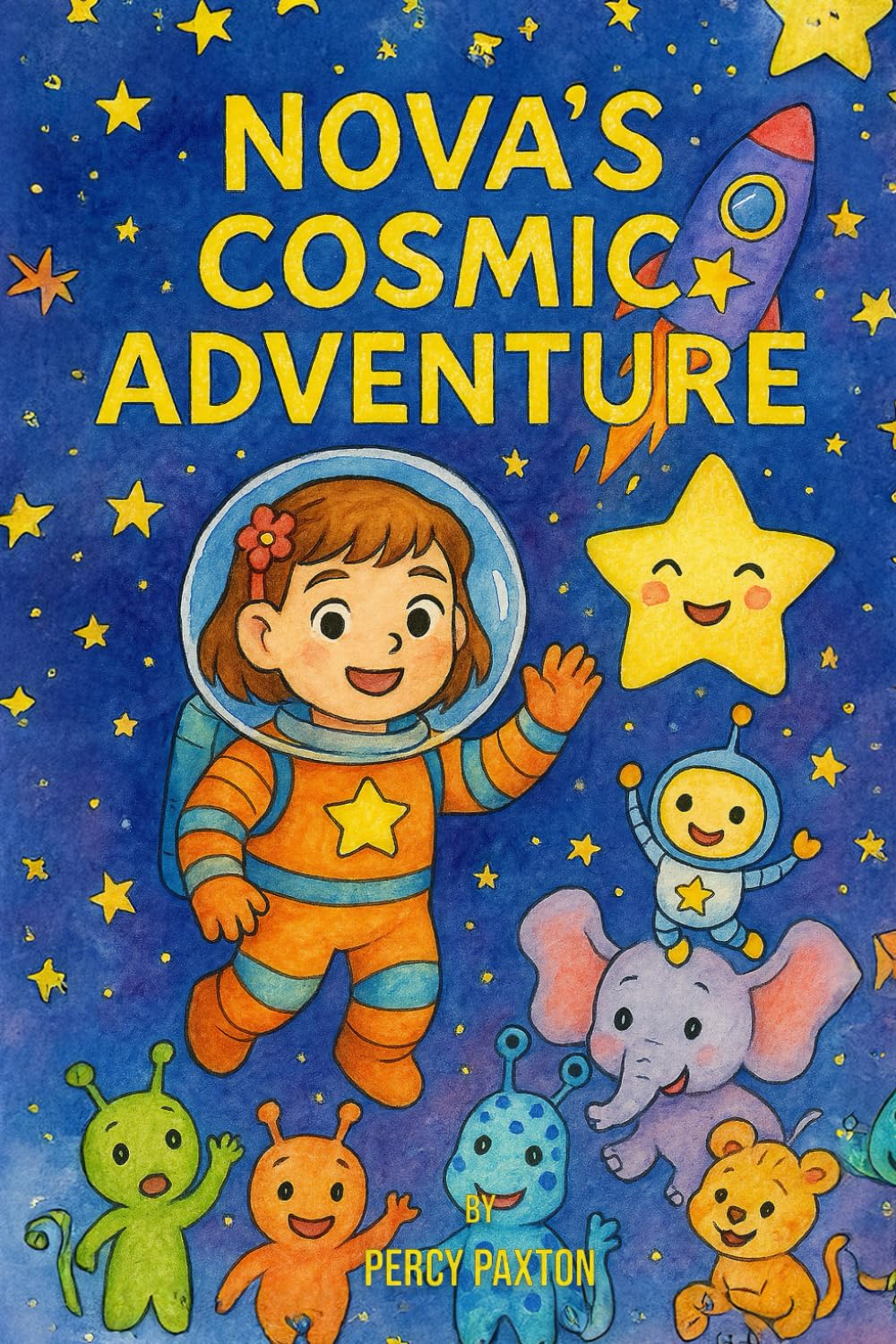 Nova's Cosmic Adventure: Children Colouring Book (Nova's Colouring Adventures)