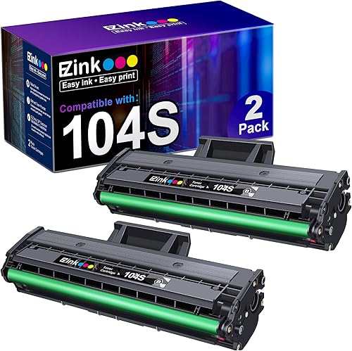 E-Z Ink Cartucho de tóner de repuesto compatible para Samsung 104 104S MLT-D104S para usar con impresora ML-1660 ML-1661 ML-1667 ML-1665 ML-1675