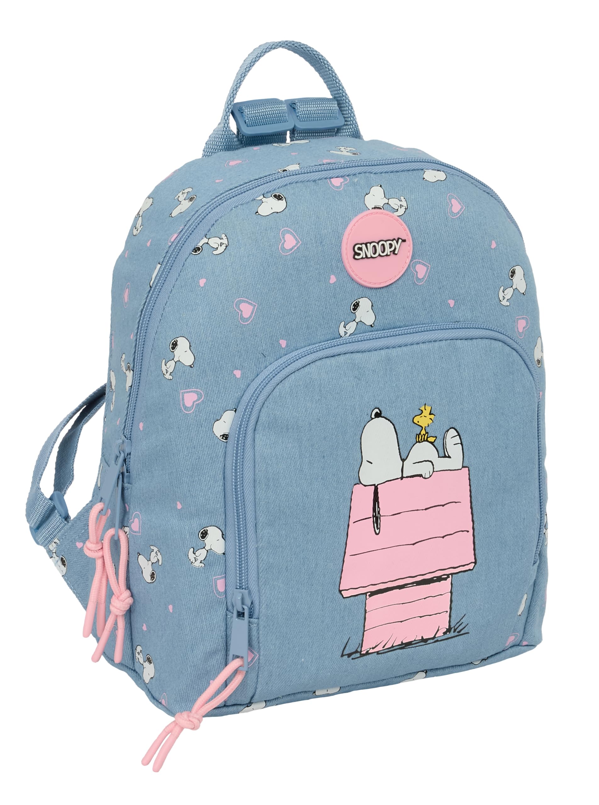 SNOOPY - Mini Backpack for Daily Use, Ideal for Children of Different Ages, Comfortable and Versatile, Quality and Resistance, 25 x 13 x 30 cm