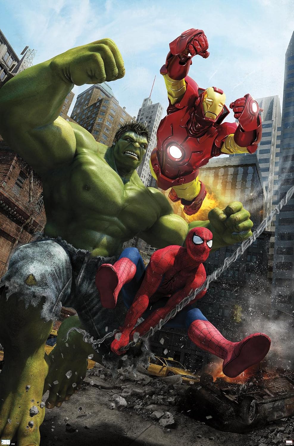 Marvel Comics Hulk - Marvel Adventures Iron Man Special Edition #1 Wall Poster, 34L" x 22.4W", Premium Unframed Version