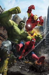 Marvel Comics Hulk - Marvel Adventures Iron Man Special Edition #1 Wall Poster, 34L" x 22.4W", Premium Unframed Version
