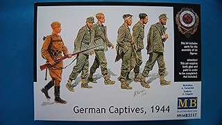 Master Box German Captives 1944 (5 and 1 Russian Soldier) Figure Model Building Kits (1:35 Scale)