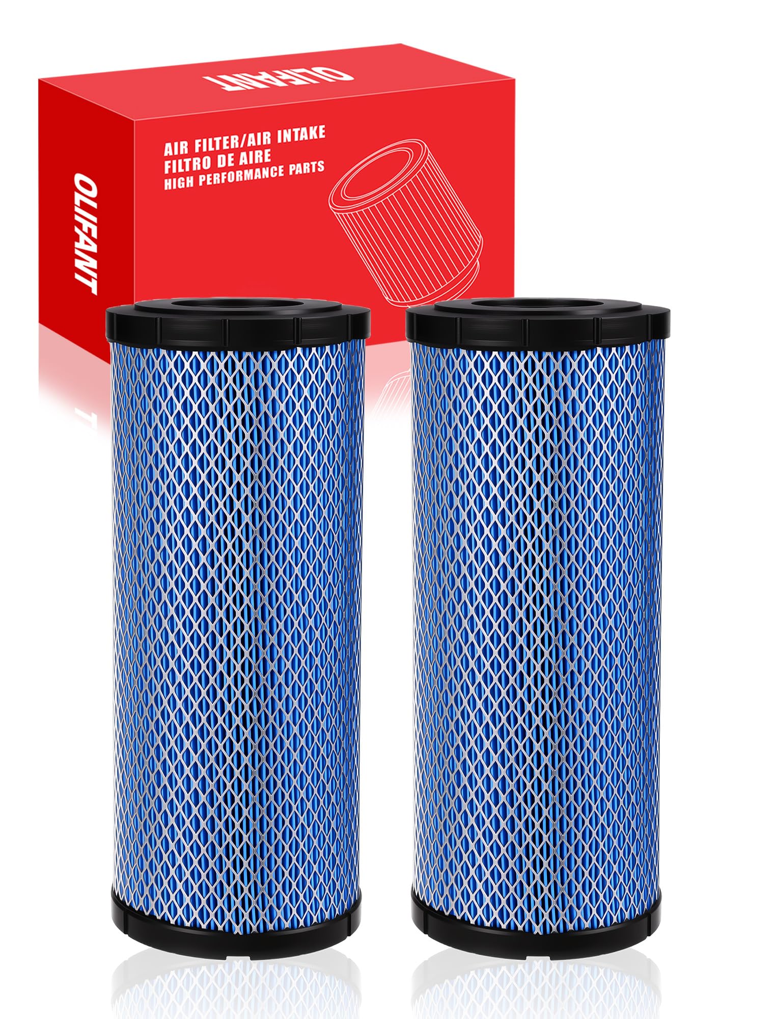 2pcs Air filters For Polaris General 1000 4 XP4/RZR 900 4 S Trail/RZR S 1000 Trail/Ace 900 7082115 7081937