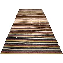 Turkish Kilim Rug, 11.2X4.8 ft, 340X145 cm, Area, Livingroom, Vintage Turkish Decorative Carpet,Handmade Red Brown Rug, Home Decor,