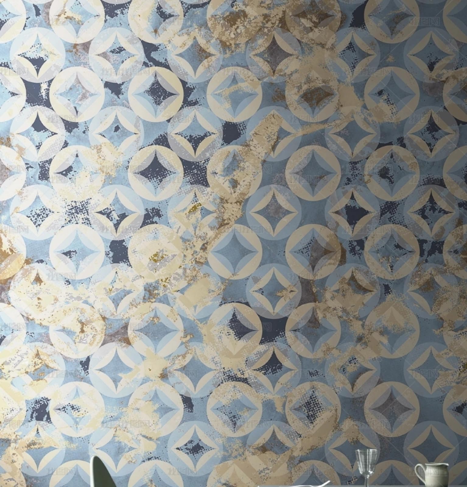 Papier peint autocollant vintage pour sublimer les murs du salon et de la chambre