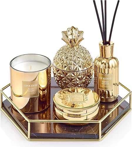 Miniatura 7 de SPRING Juego de difusor de varillas de fragancia, 6.1 onzas, fragancia fabricada en Francia, decoración del hogar, aceite aromático perfumado,