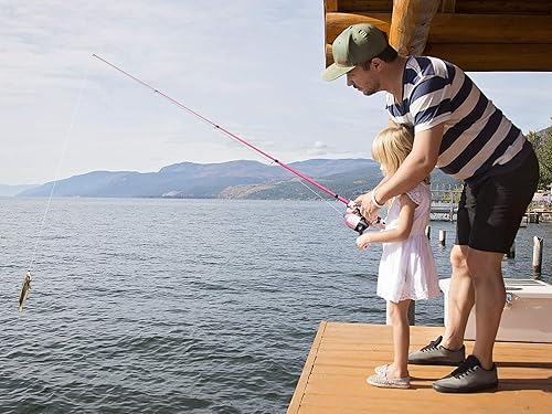 Miniatura 5 de Caña de pescar para niños, kit combinado de caña de pescar telescópica y carrete, equipo de pesca, señuelos de pesca, bolsa de transporte, 70 juegos