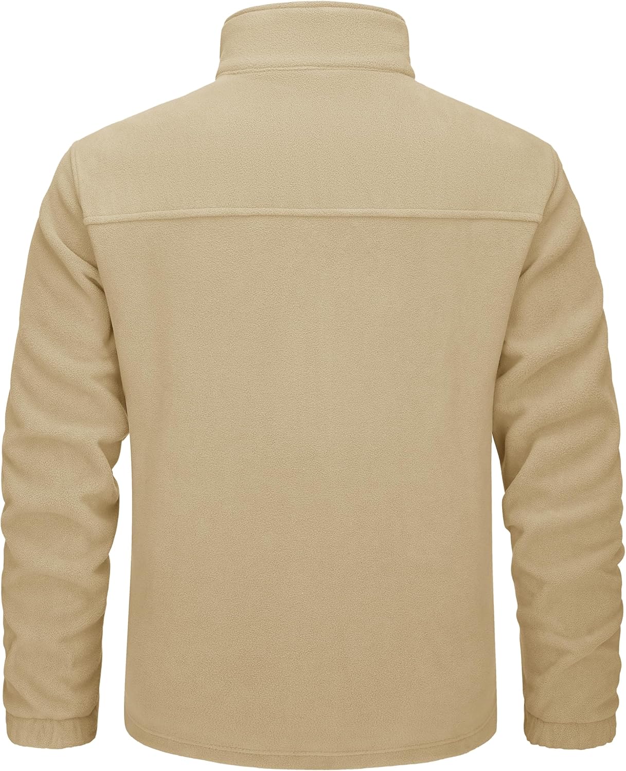 TACVASEN Men's Polar Fleece Jacket Full Zip Lightweight Tactical Jacket with Pockets Winter Coats Warm Casual Hiking Outdoor - Image 3