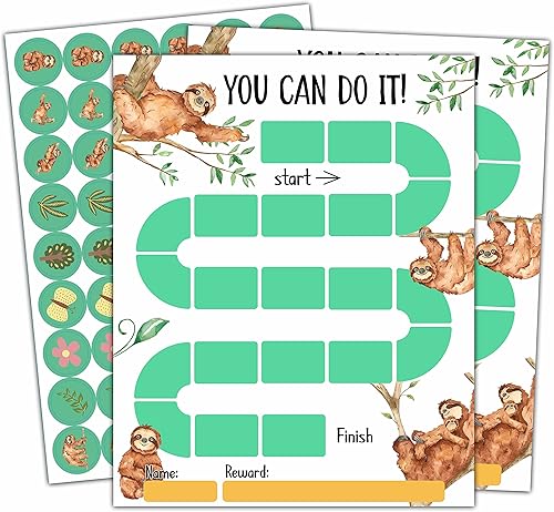 Tabla de recompensas de 20 perezosos con 432 calcomanías redondas, tabla de comportamiento de incentivos para niños en el aula en casa, tabla de