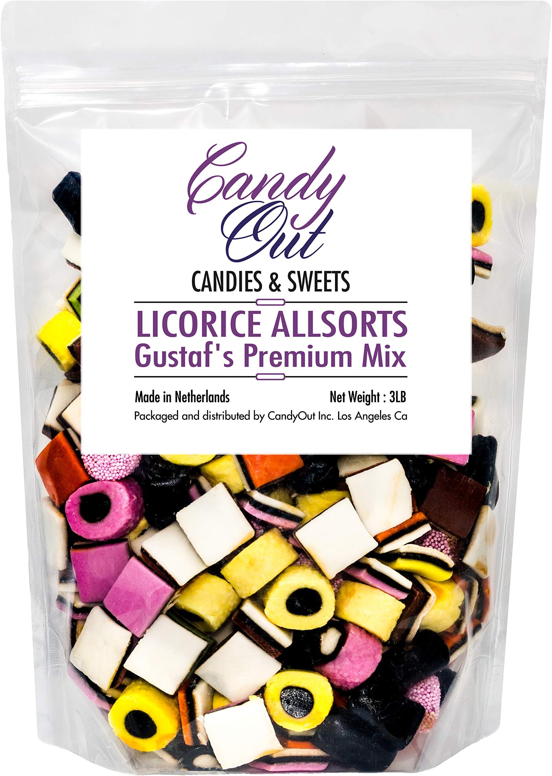 CandyOut Licorice Allsorts Licorice Candy 3 Pounds