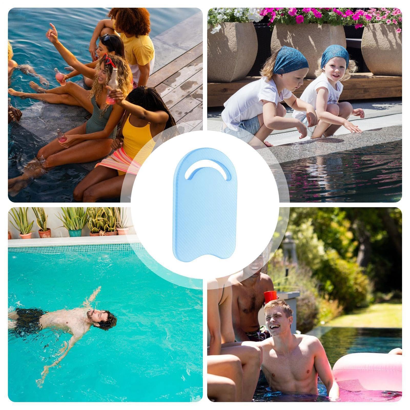 2 Pezzi Tavola da Nuoto Unisex con Manico Tavola da Allenamento Nuoto in Schiuma Eva Tavoletta da Nuoto A Forma di U Facile da Afferrare per Principianti Spiaggia Vacanza Esercizio