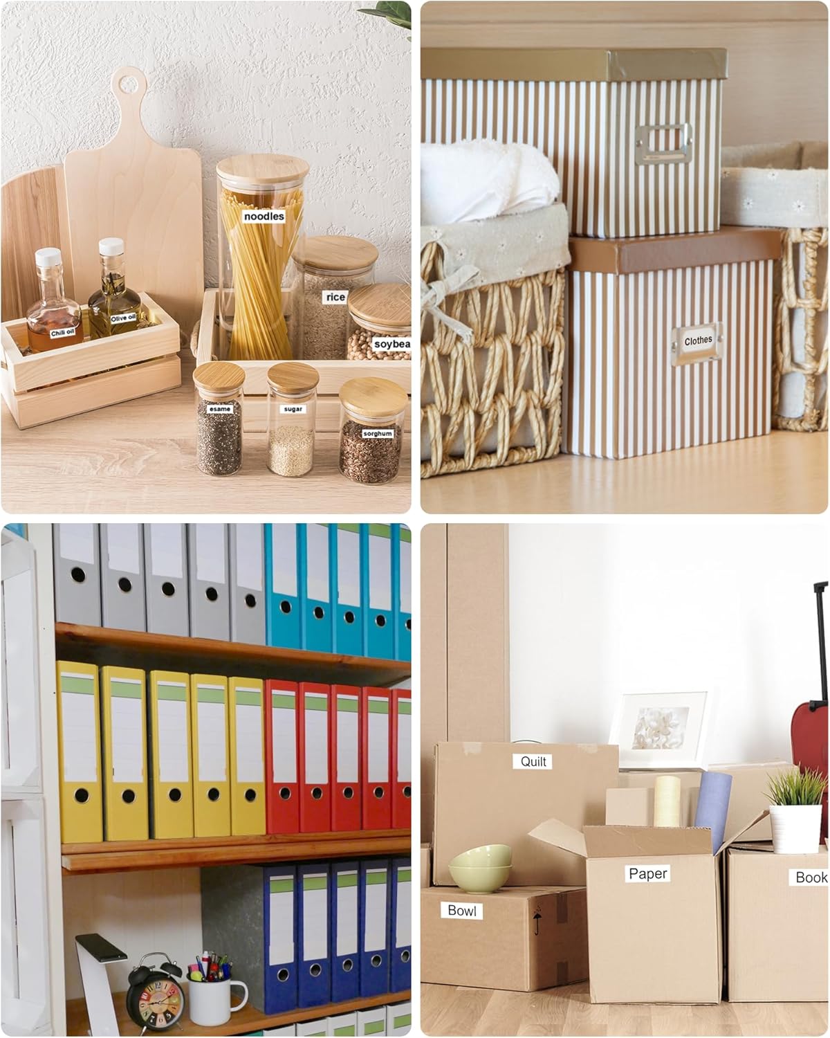 TZe-241 Label Maker Tape 18mm 0.7 Laminated White Replacement for Brother P-Touch Label Maker Refills TZe241 Black on White 3/4 Inch TZe Tz Tape Work with Brother PT-D400 PTD410 PTD600, 4-Pack - Image 4