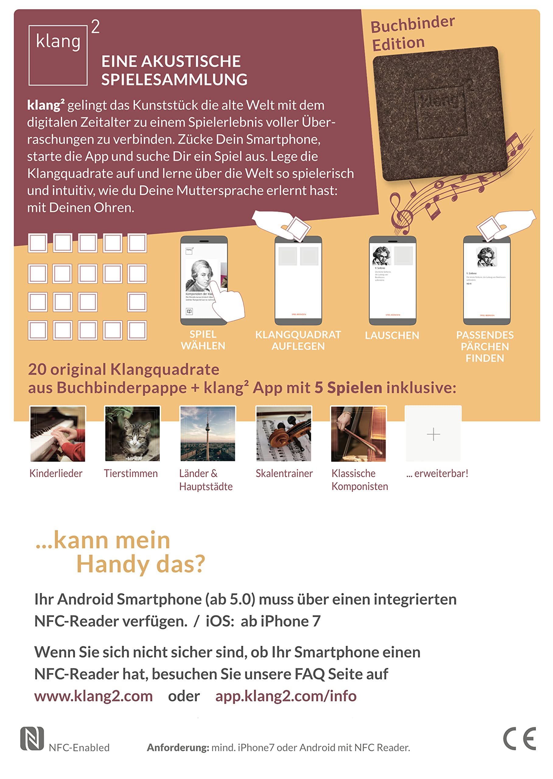 Klangmemo mit 800+ Klängen: Sprache, Musik, Quatsch, Allgemeinwissen - Made in Germany