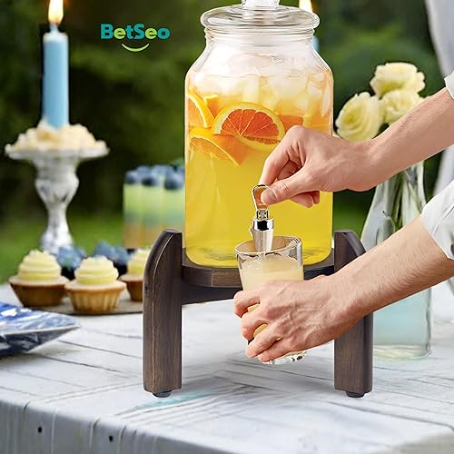 Miniatura 6 de Soporte dispensador de bebidas de ancho ajustable de 8 a 11.2 pulgadas de ancho  Tarro de bebidas y soporte de plástico para jarra de agua  para