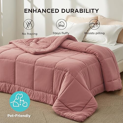 Vista 131 de Bedsure Relleno de edredón – Edredones acolchados de gran tamaño King, edredón para todas las estaciones, ropa de cama alternativa de plumón suave