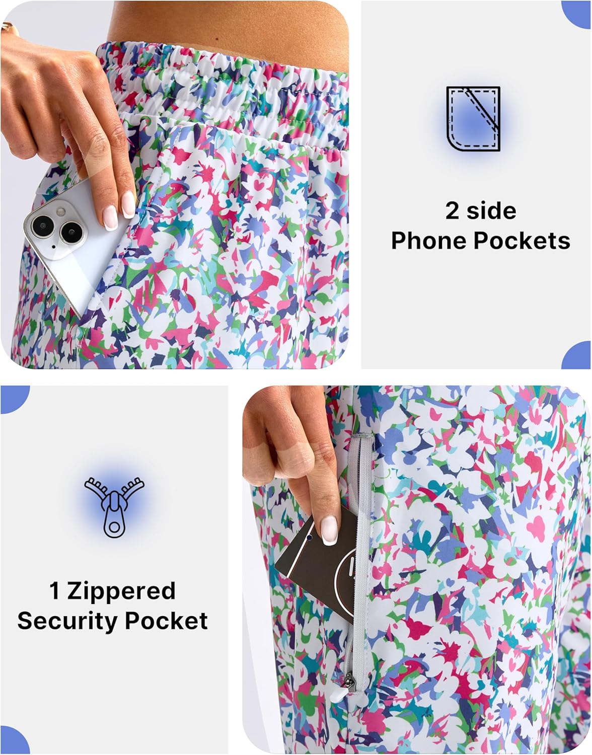 Viodia Women's 18" Swim Capris Pants Modest Swimsuits Quick Dry Bathing Suit Bottoms UPF 50+ Beach Pants with Pockets - Image 4