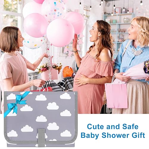 Miniatura 29 de Accmor Cambiador de pañales portátil, cambiador de bebé impermeable, almohadillas de cambio de pañales plegables para bebé Arrow