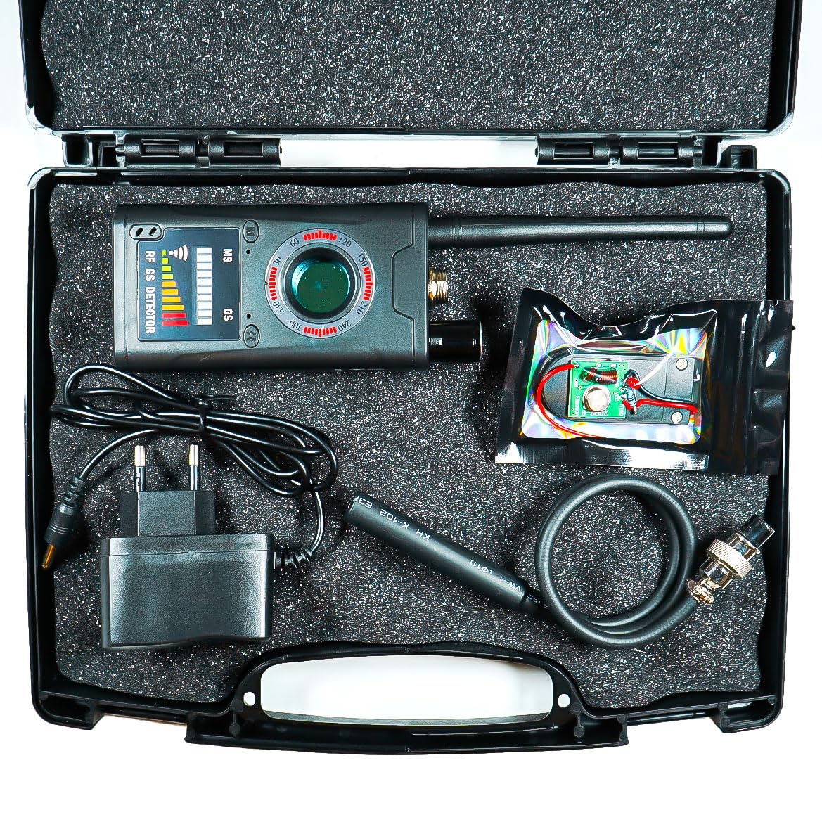 Rilevatore Scanner di Microspie GMS e Localizzatori GPS - Rilevatore Infrarossi di Telecamere Nascoste - Resistente alle Interferenze con Copertura a 15 Metri - Manuale in italiano (K18Special)
