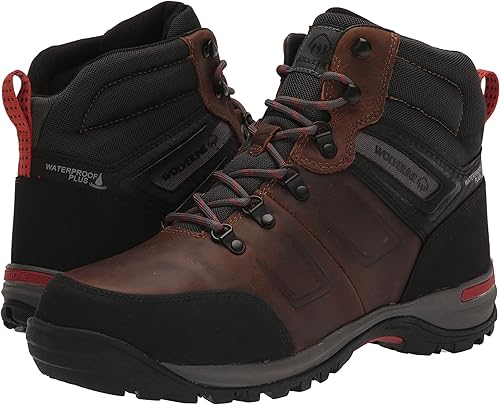 Miniatura 7 de Wolverine Botas de senderismo impermeables con punta de acero con cincel para hombre