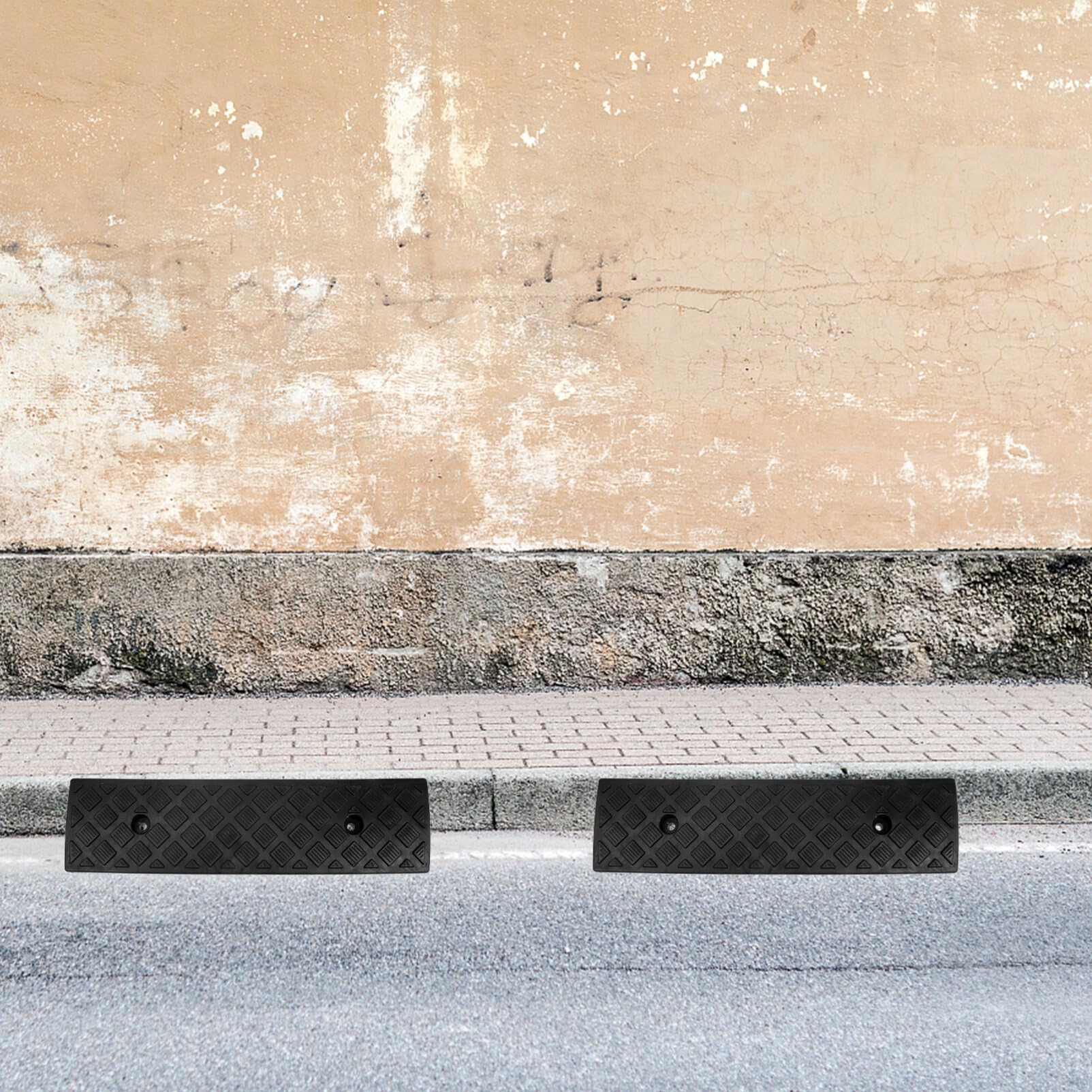 Rampas para cortacésped, rampa de acera, rampa de pendiente para coche, rampas de umbral de alta resistencia para coche, motocicleta, muelle de carga, camioneta, silla de ruedas, rampa negra para co