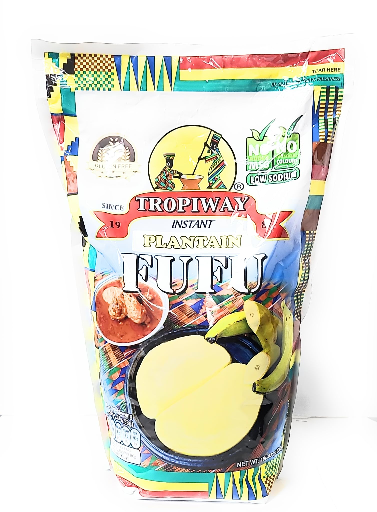 Fufu Amazon.com : Tropiway Plantain Fufu 2lbs : Grocery & Gourmet Food