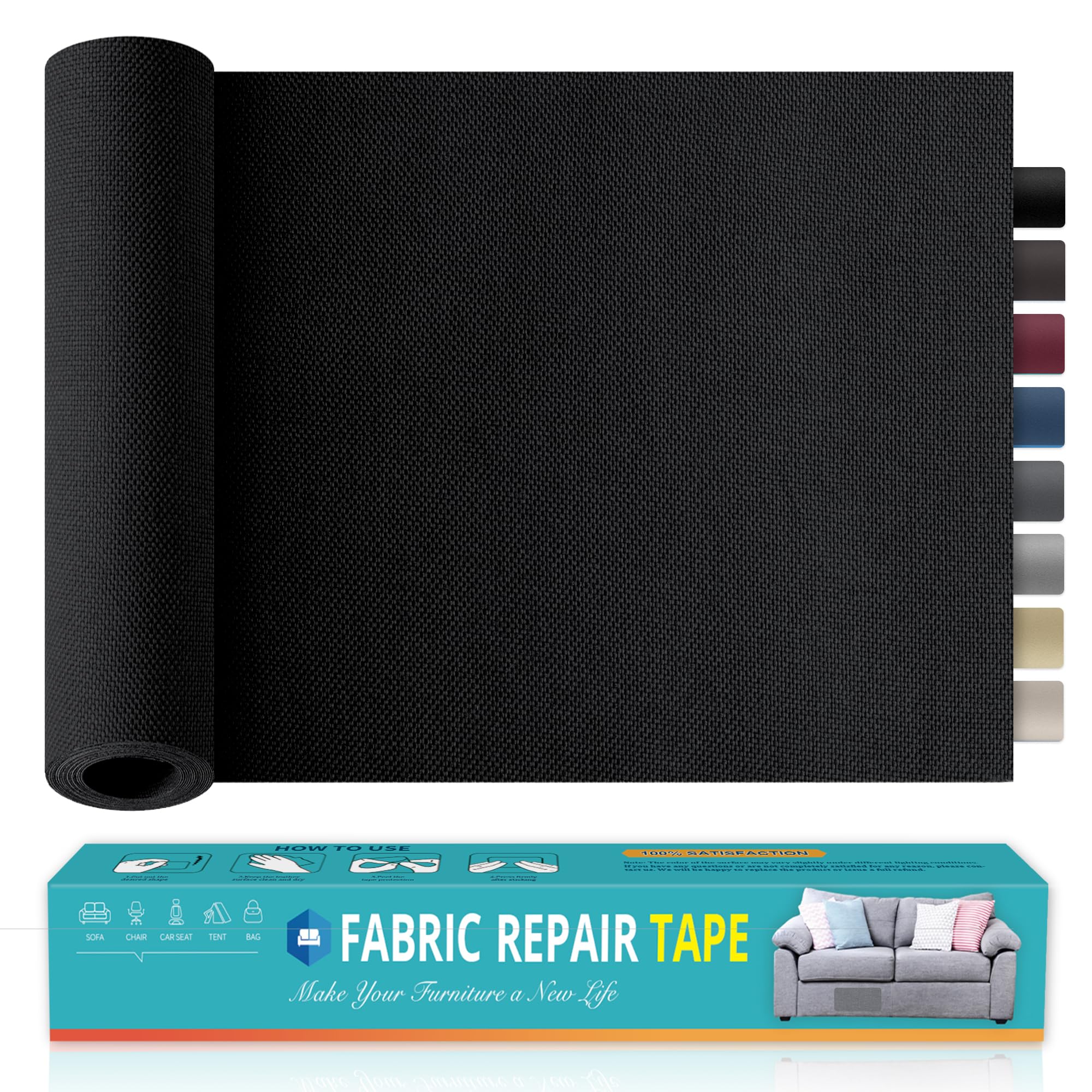 Fabric Repair Tape, 39x100cm Self-Adhesive Linen Repair Tape Patch Kit