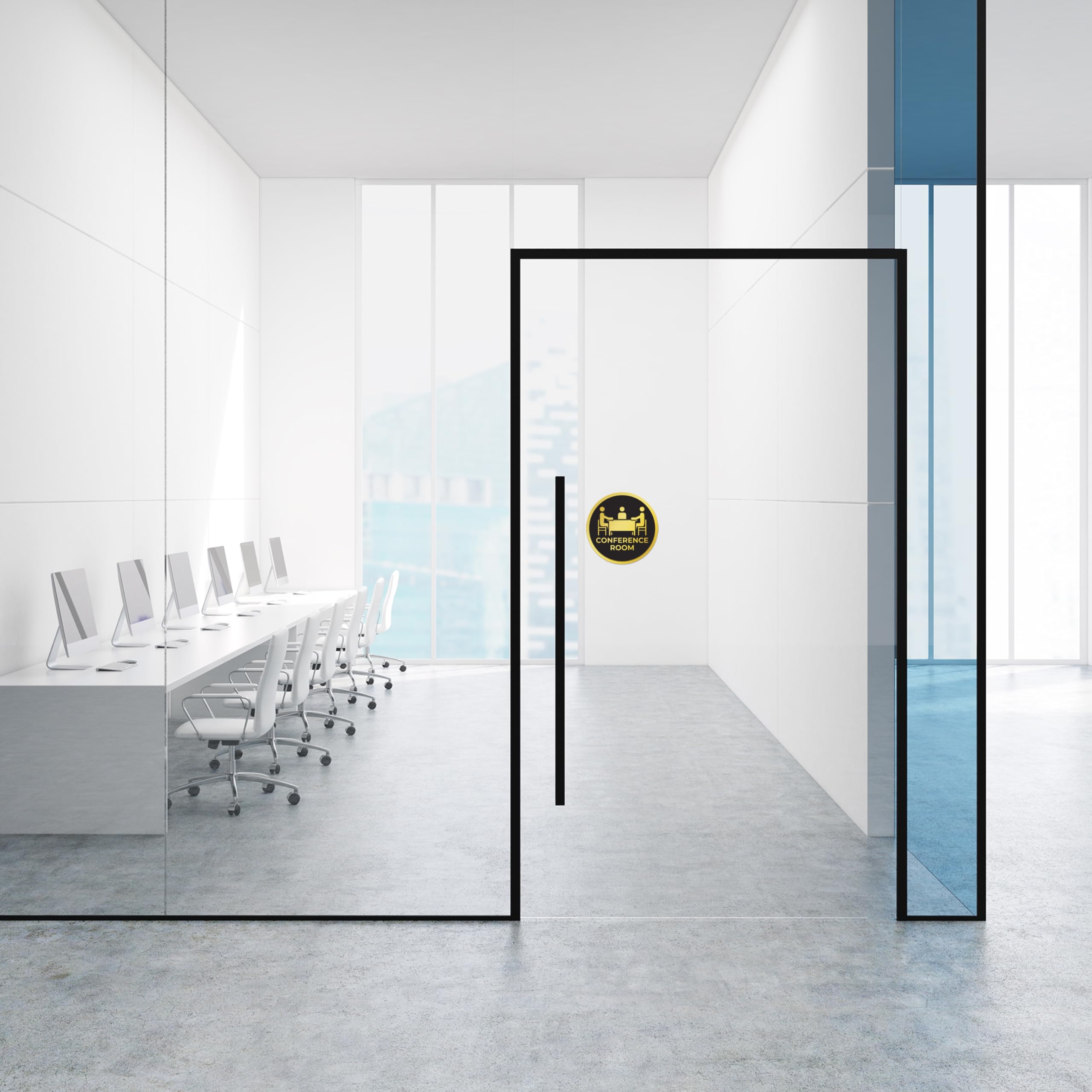 Goelite Acrylic Conference Room Sign Board For Stores, Café, Hotel, Restaurant, Business, Shop Self-Adhesive And Waterproof Size : 6 Inch Set of 1 Sign Board (conference room) 2