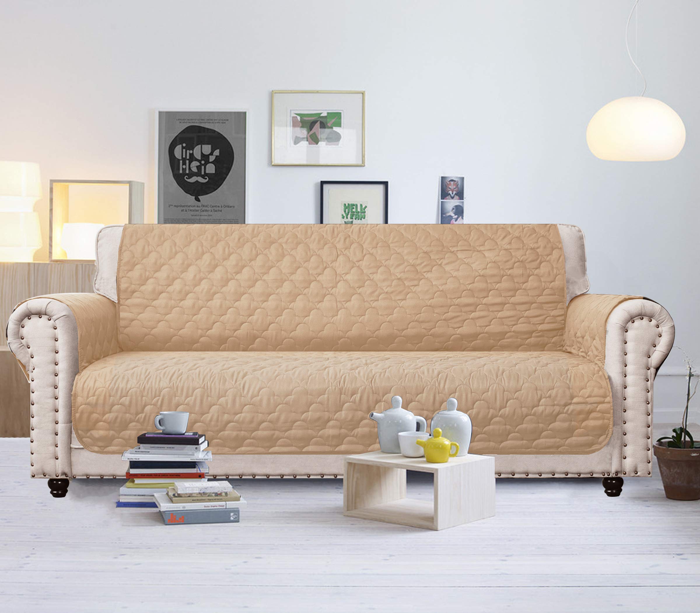 paw print sofa cover