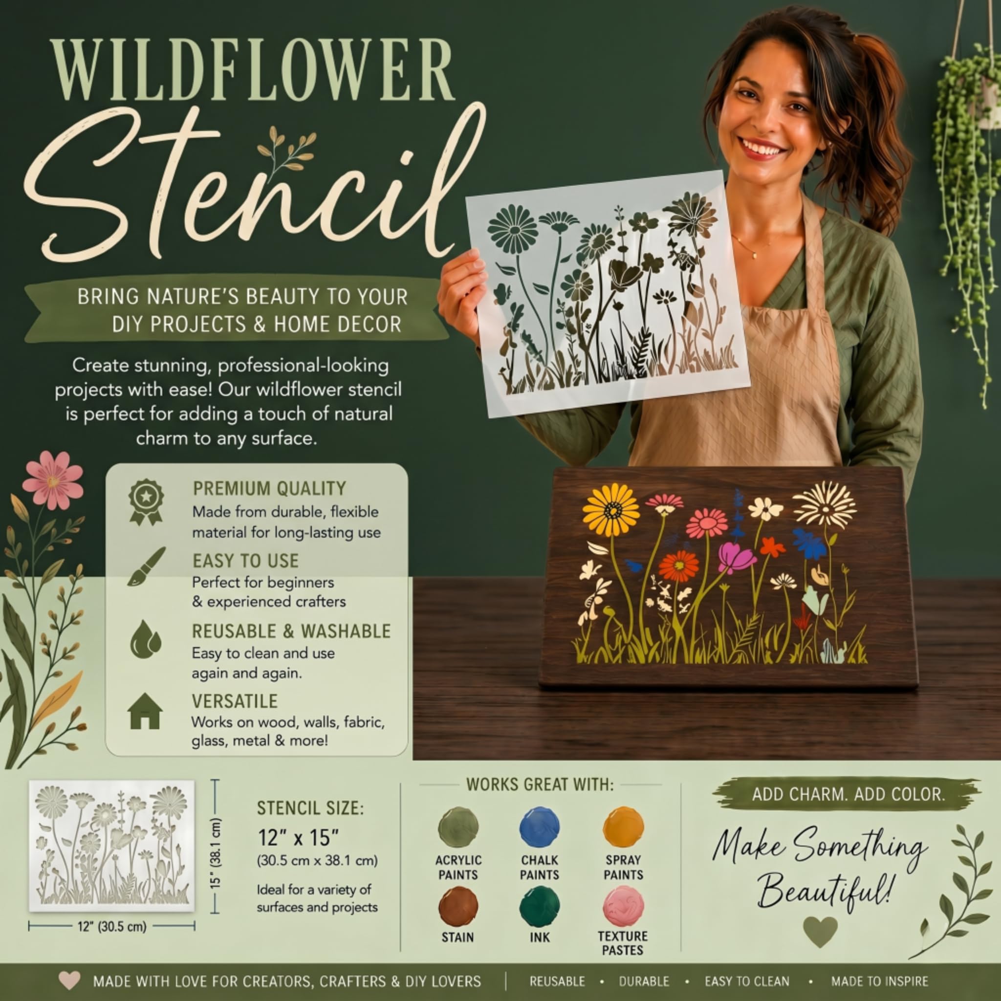 DLY Lifestyle Plantilla Wildflower2 de 12 x 15