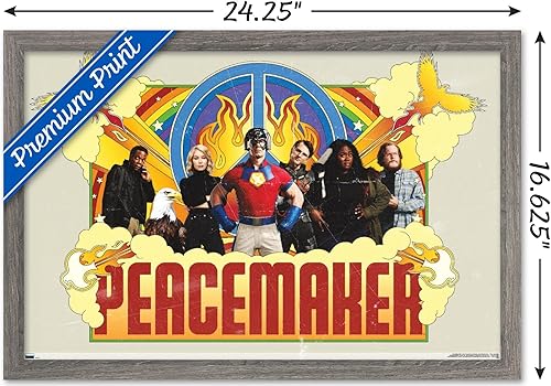Miniatura 72 de Trends International DC Comics TV Peacemaker - Póster de pared grupal, 34 pulgadas de largo x 22.4 W, versión premium sin marco