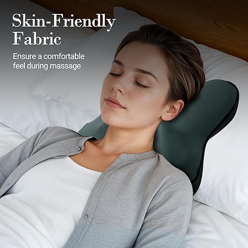 Miniatura 6 de Masajeador de espalda inalámbrico HSA elegible por la FSA, masajeador de cuello Shiatsu con calor para aliviar el dolor muscular, almohada de masaje