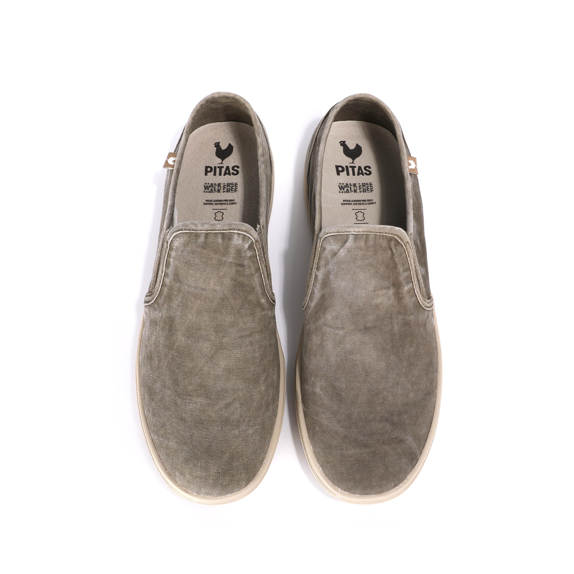 PITAS | Creta | Mocasines de Hombre | Náuticos Casual | Zapatillas de Tela | Zapatos sin Cordones | Deportivas Casuales | Calzado de Walkinpitas