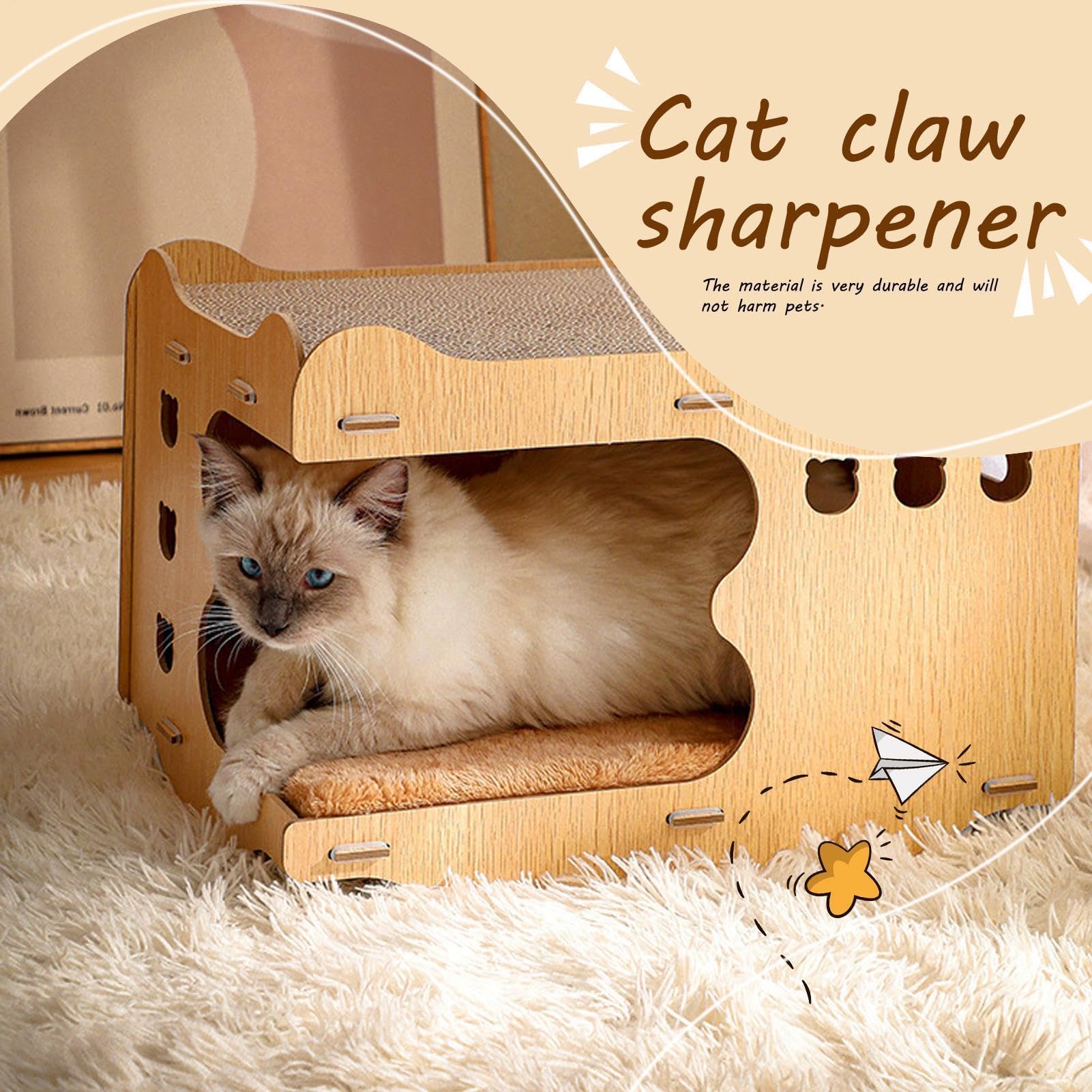 Tapis à gratter pour Chats, griffoir pour Chat Grattoir en Carton sans