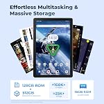 Tablet 10 Inch Android 16 with Gemini AI, HD IPS Display 16GB RAM 128GB ROM (512GB Expandable), 13MP+5MP Cameras, UNISOC T616 Octa-Core, Widevine L1 for Netflix/YouTube, 6000mAh 18W Fast Charge