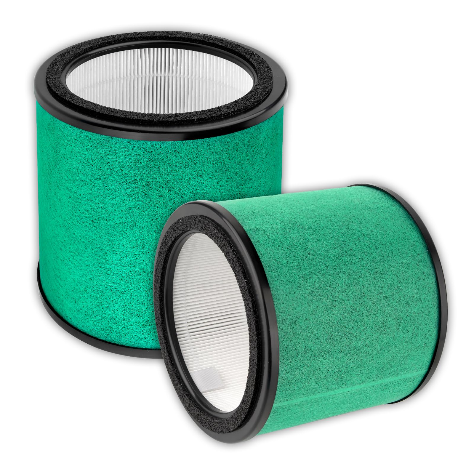 (2 Pack) HP072UK Replacement Filter for Shark NeverChange5 Air Purifier HP072UK, HP072, HP070, HP071BRN, UA075, HP072QGD, HP072QGN, HP072C, H13 True HEPA Filter, Activated Carbon Filters