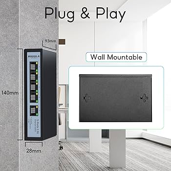 SODOLA 5 Port 2.5G Ethernet Switch,|5 x 2.5GBASE-T Ports