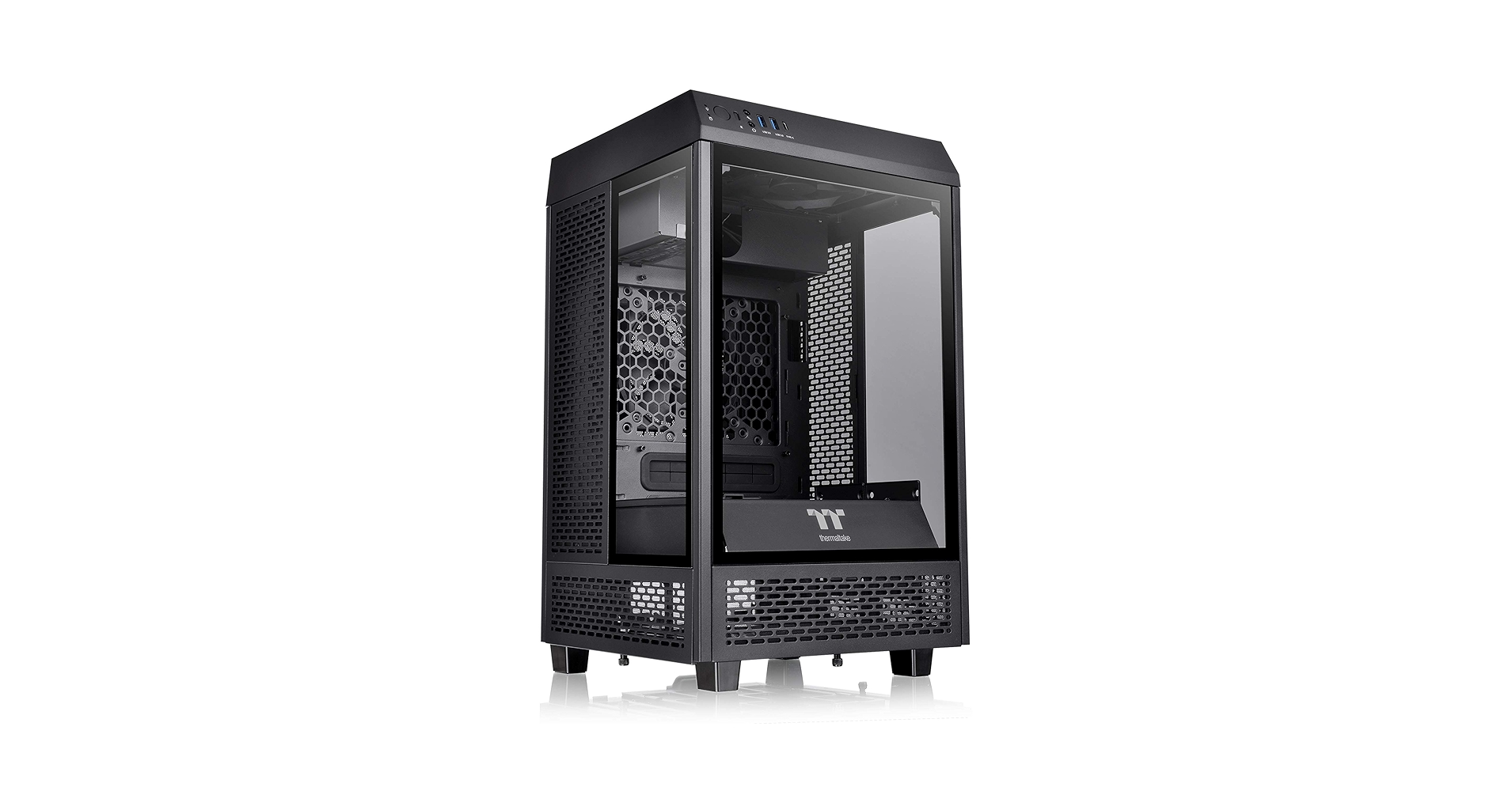 Amazon.com: Thermaltake Tower 100 Black Edition Tempered Glass