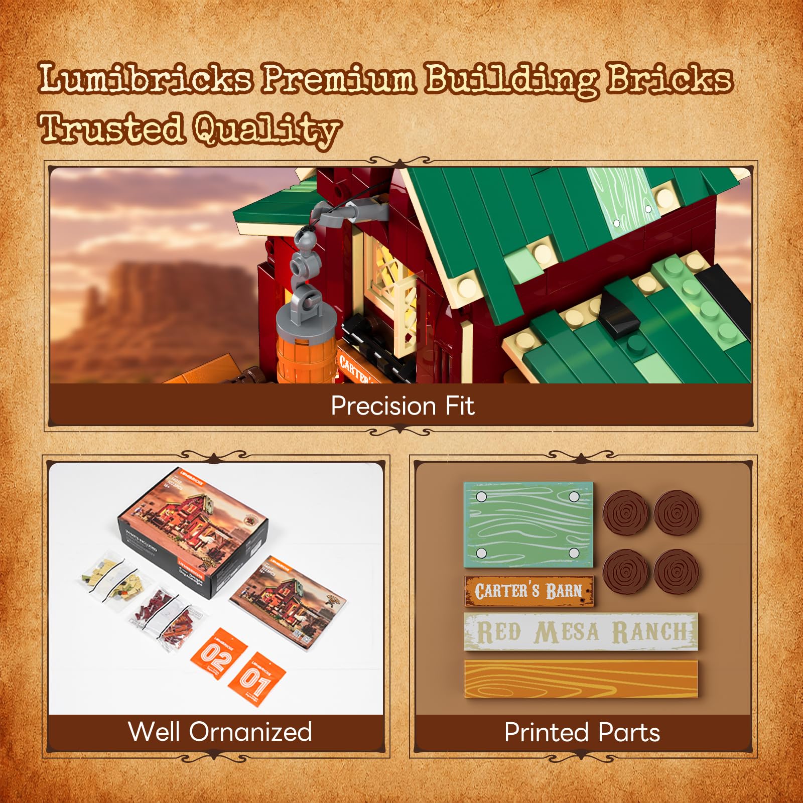 Lumibricks Wild West Ranch Duel Zestawy do budowania