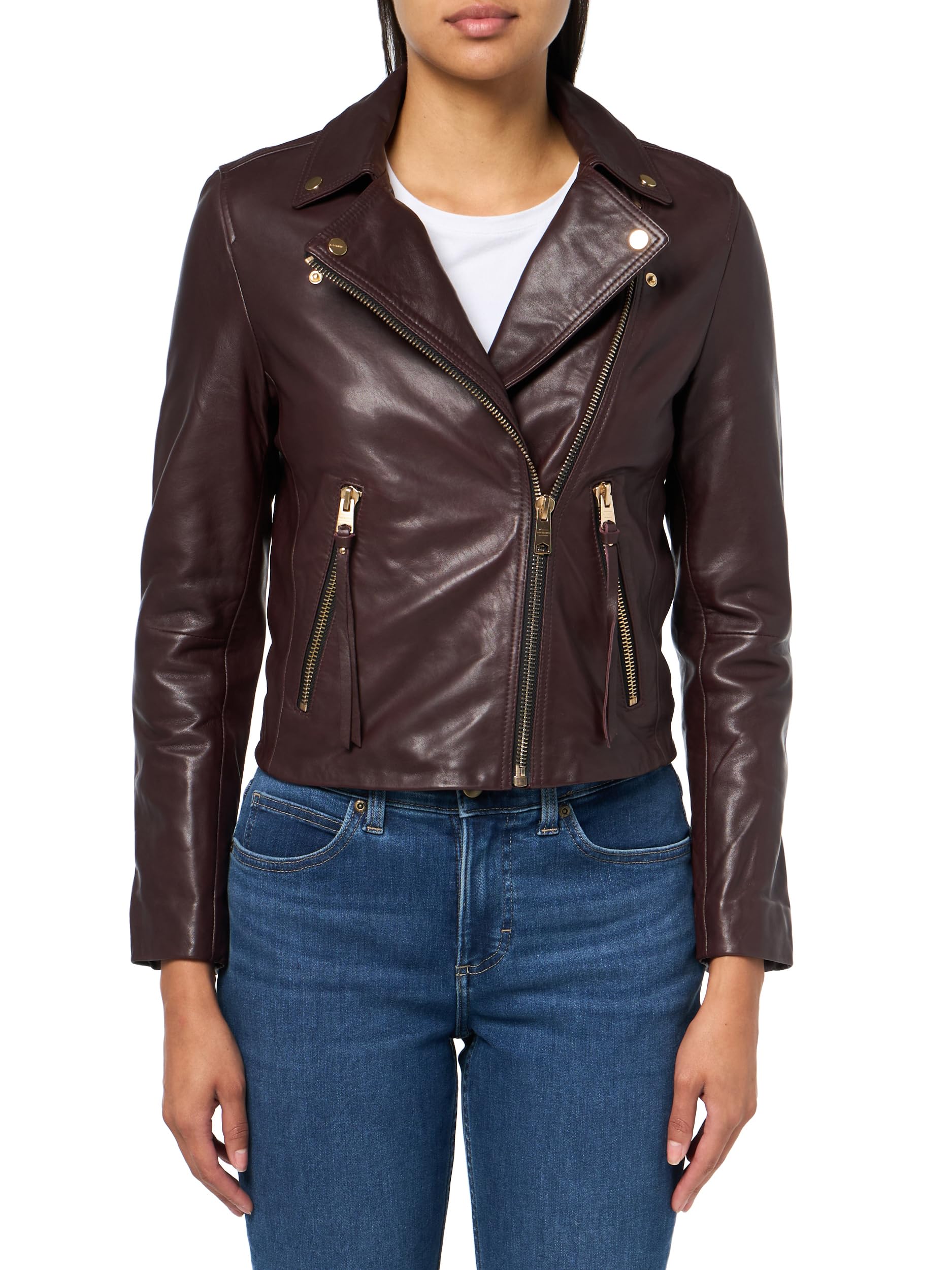 AllSaints Women's Dalby Leather Biker Jacket