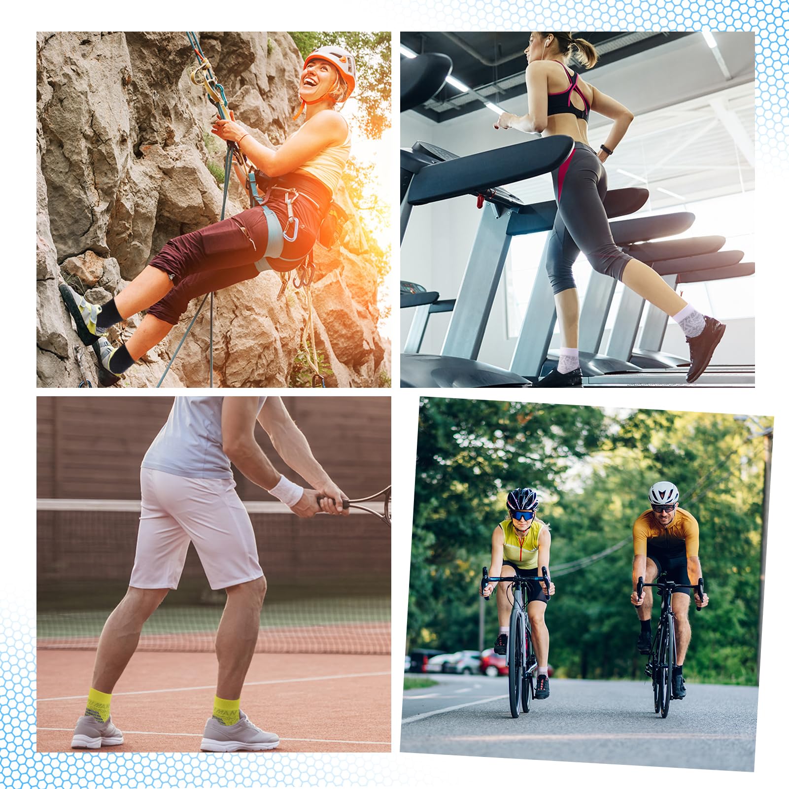 4 pares de calcetines para fascitis plantar para mujer y hombre, calcetines de compresión para el cuidado de los pies, calcetines de compresión de 15 mmHg, antideslizantes para correr