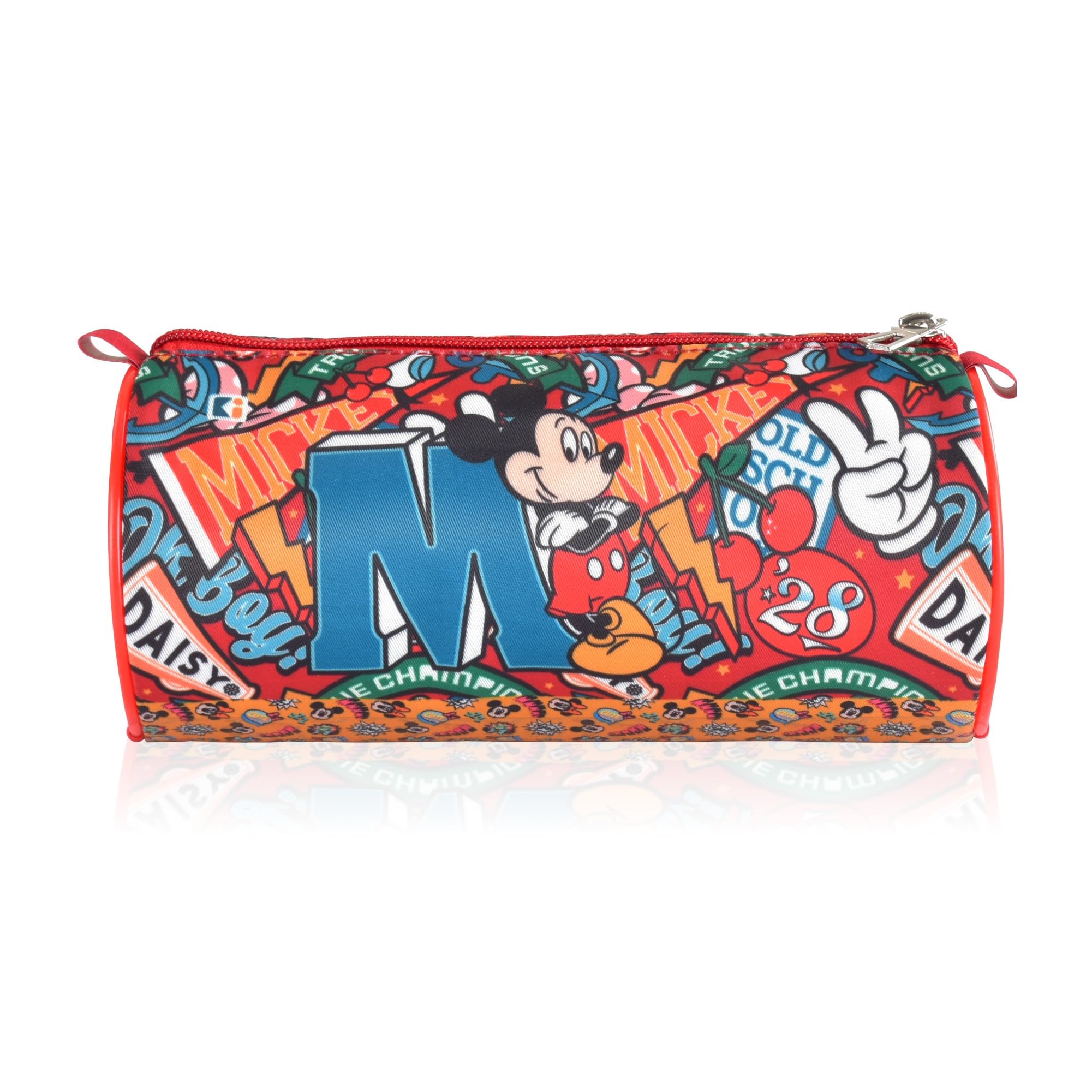 Kuber Industries Round Pencil Pouch | Disney Mickey Boy Pencil Pouch for Kids | Multi-Purpose Travel Pouch | Stationary Holder | Travel Organizer | School Pencil Pouches | Geometry Box | Red (B0D83JBZ6F) Amazon Price History, Amazon Price Tracker