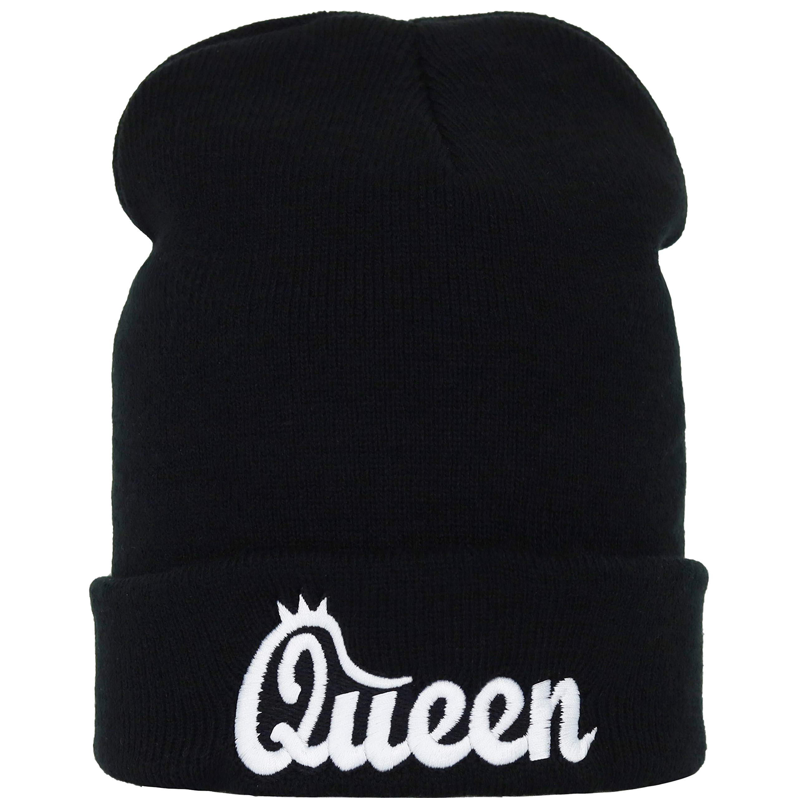 EXPRESS-STICKEREI Strickmütze Frauen Warme Wintermütze/Wollmütze lustige Haube/Beanie Cap Feinstrick mit Spruch | OneSize Streetwear