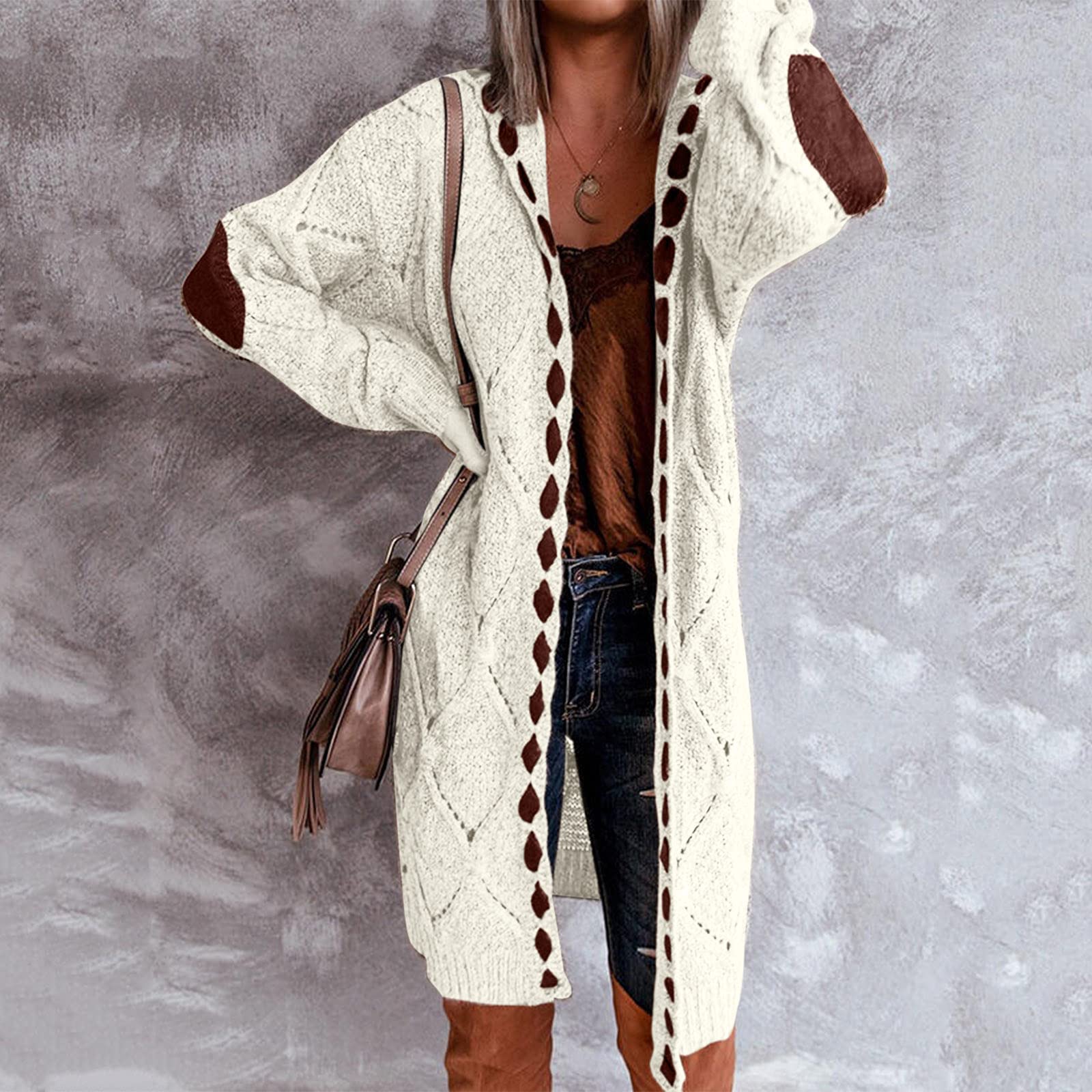 Strickjacke Damen Sommer, Cardigan Damen Lang, Strickjacken Für Damen Langarm Sommerjacke Leicht Dünne Jacke Frühling, Basic Regular Fit Vorne Offen Sommerstrickjacke Damen Leicht Longstrickjacke