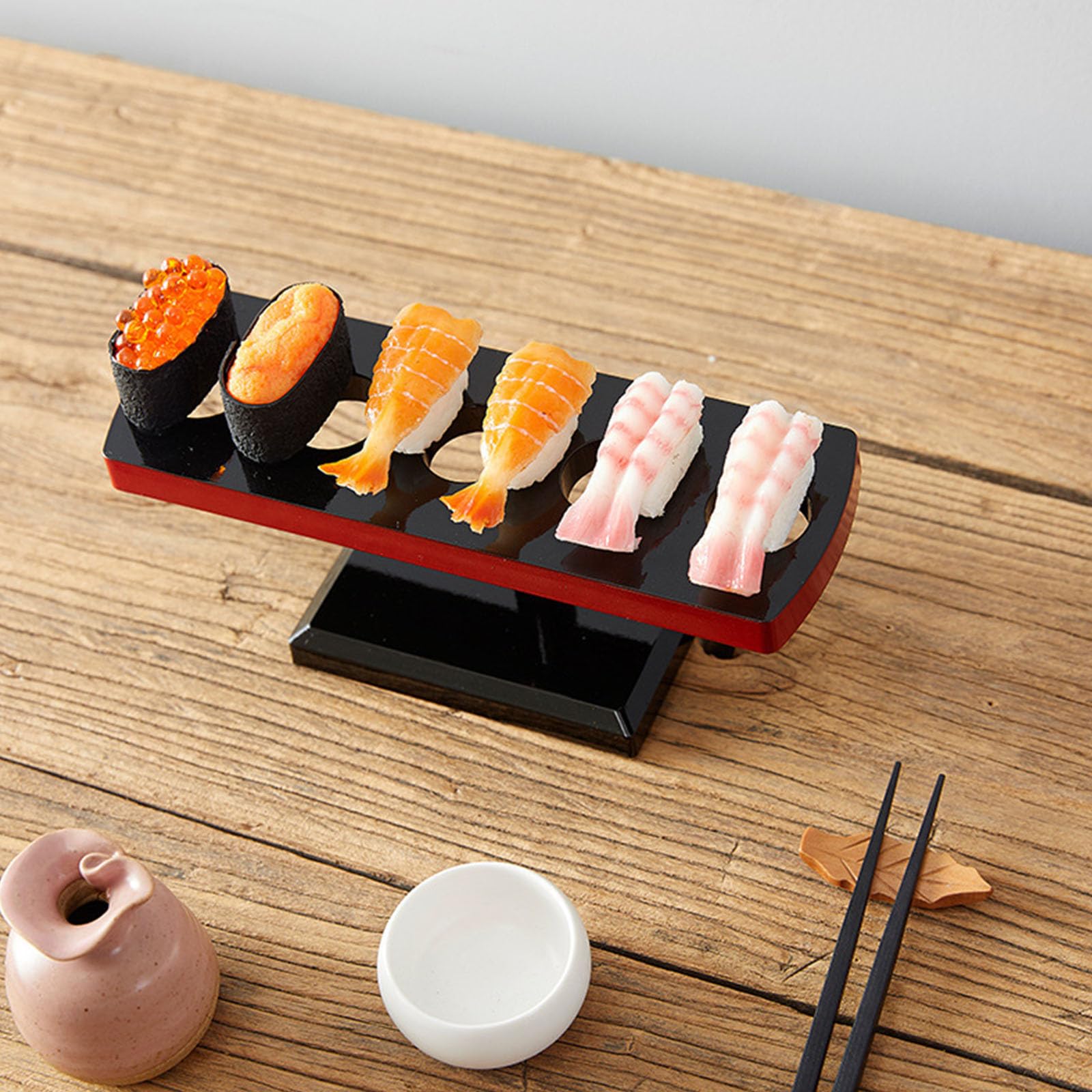 Small Sushi Roll Holder Sushi Serving Tray Party Food Display Holder for Ice Cream and Dessert in A Modern Look