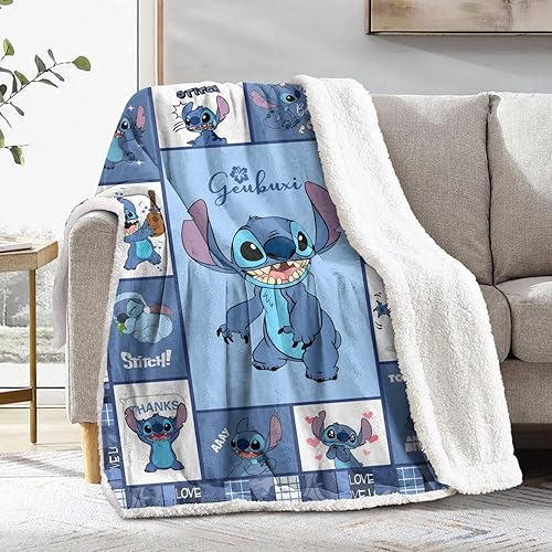 Geubuxi Manta de dibujos animados para niños y adultos, manta de felpa de dibujos animados para decoración de habitación para dormitorio, regalos