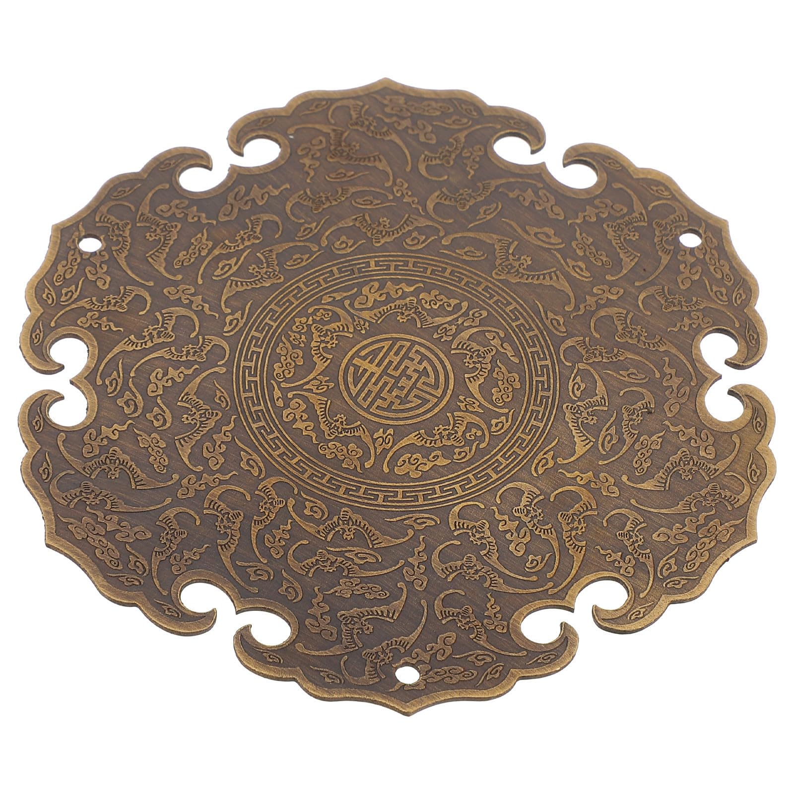 Aplique antiguo de cobre para decoración de gabinetes y salones de diseño clásico