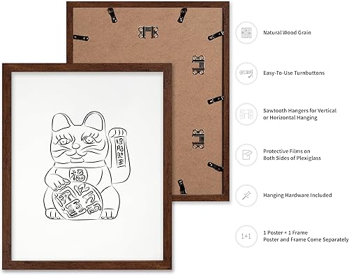 Miniatura 116 de Poster Master Póster de peonías – Estampado de flores retro – Ilustración floral – Ilustración en blanco y negro – Diseño de línea y abstracto –