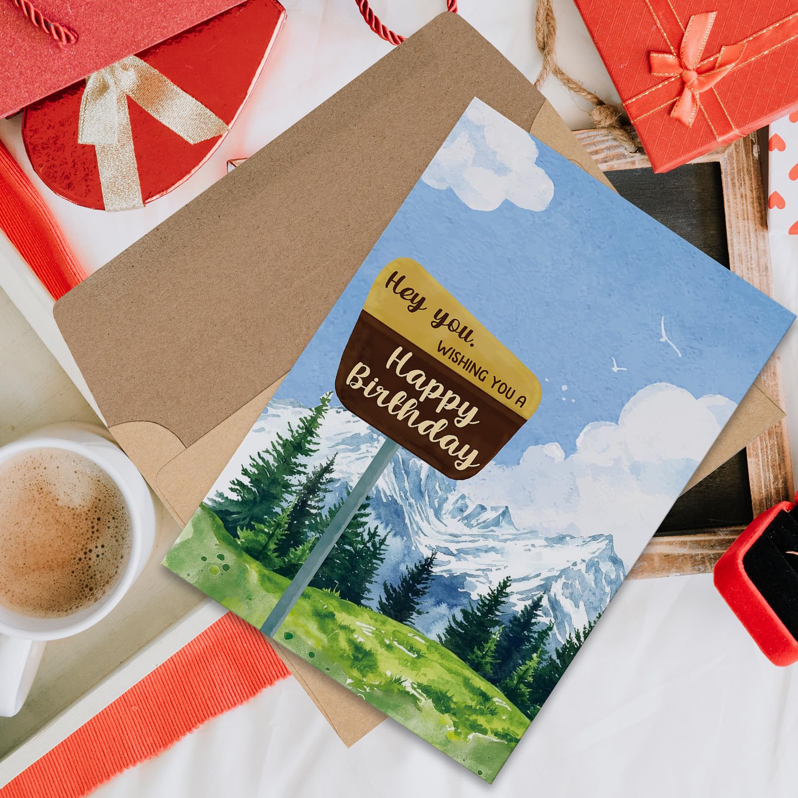 Artery8 Wild Scottish Landscape For Him Or Her Man Woman Birthday Thank You Congratulations Blank Art Greeting Card